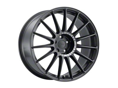 TSW Paddock Semi Gloss Black with Machined Tinted Ring Wheel; 18x8.5; 40mm Offset (21-25 Mustang Mach-E, Excluding GT)