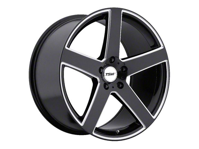 TSW Mach-E Rivage Gloss Black Milled Wheel; 19x8; 40mm Offset ...