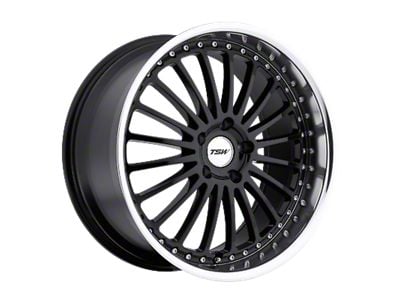 TSW Silverstone Gloss Black with Mirror Cut Lip Wheel; 20x8.5 (21-23 Mustang Mach-E)