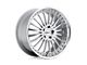 TSW Silverstone Silver with Mirror Cut Lip Wheel; 18x8 (21-24 Mustang Mach-E, Excluding GT)