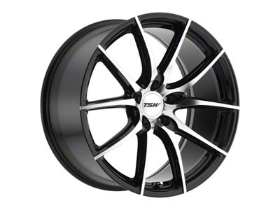 TSW Sprint Gloss Black with Mirror Cut Face Wheel; 20x8.5 (21-23 Mustang Mach-E)