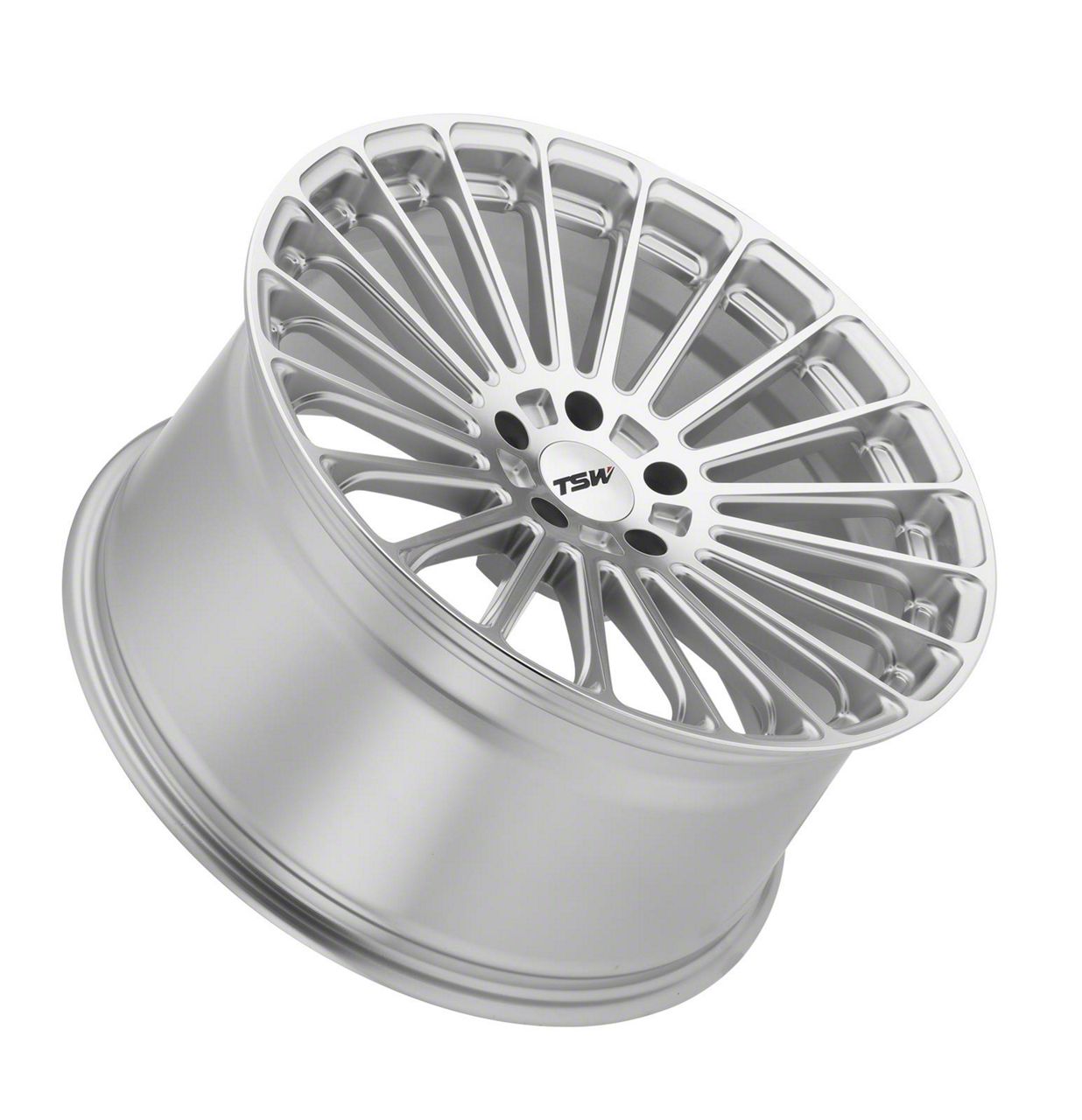 TSW Mach-E Turbina Titanium Silver with Mirror Cut Face