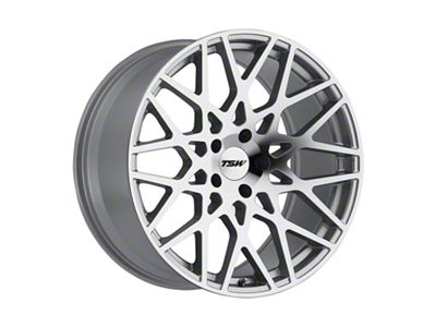 TSW Vale Silver with Mirror Cut Face Wheel; 18x8.5; 43mm Offset (21-25 Mustang Mach-E, Excluding GT)