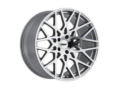 TSW Vale Silver with Mirror Cut Face Wheel; 18x8.5 (21-23 Mustang Mach-E, Excluding GT)