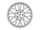 TSW Vale Silver with Mirror Cut Face Wheel; 18x8.5 (21-24 Mustang Mach-E, Excluding GT)