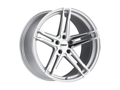 TSW Mechanica Silver Wheel; Rear Only; 20x11; 50mm Offset (15-23 Mustang GT, EcoBoost, V6)