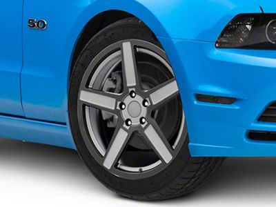 TSW Ascent Matte Gunmetal Wheel; 19x8.5; 30mm Offset (10-14 Mustang GT w/o Performance Pack, V6)