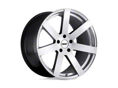 TSW Bardo Hyper Silver Wheel; 17x8; 40mm Offset (24-25 Mustang)
