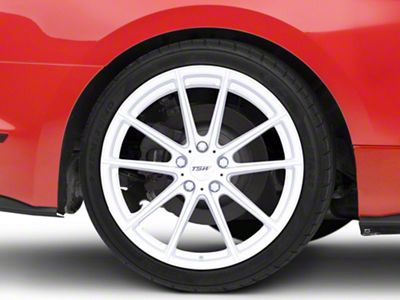 TSW Bathurst Silver Wheel; Rear Only; 20x11 (15-23 Mustang GT, EcoBoost, V6)