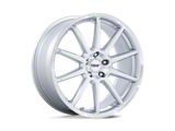 TSW Canard Gloss Silver with Machined Face Wheel; 19x9.5; 20mm Offset (24-26 Mustang)