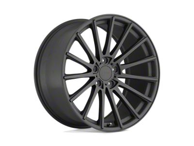 TSW Chicane Matte Gunmetal Wheel; Rear Only; 20x10; 25mm Offset (15-23 Mustang GT, EcoBoost, V6)
