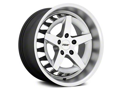 TSW Degner Matte Titanium Machined Wheel; 20x9; 20mm Offset (15-23 Mustang GT, EcoBoost, V6)
