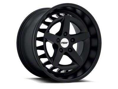 TSW Degner Semi Gloss Black Wheel; 20x9; 20mm Offset (15-23 Mustang GT, EcoBoost, V6)