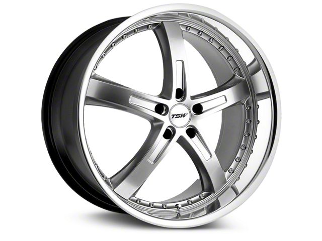 TSW Jarama Hyper Silver Wheel; 19x8 (10-14 Mustang GT w/o Performance Pack, V6)