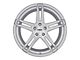 TSW Mechanica Silver Wheel; Rear Only; 19x9.5 (10-14 Mustang)