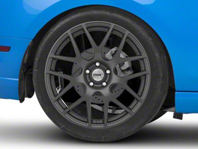 TSW Nurburgring Matte Gunmetal Wheel; Rear Only; 20x10.5; 25mm Offset (10-14 Mustang)
