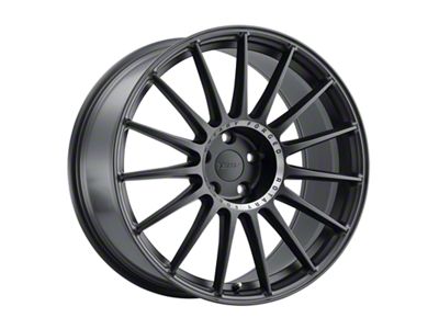 TSW Paddock Semi Gloss Black with Machined Tinted Ring Wheel; Rear Only; 20x10; 25mm Offset (15-23 Mustang GT, EcoBoost, V6)