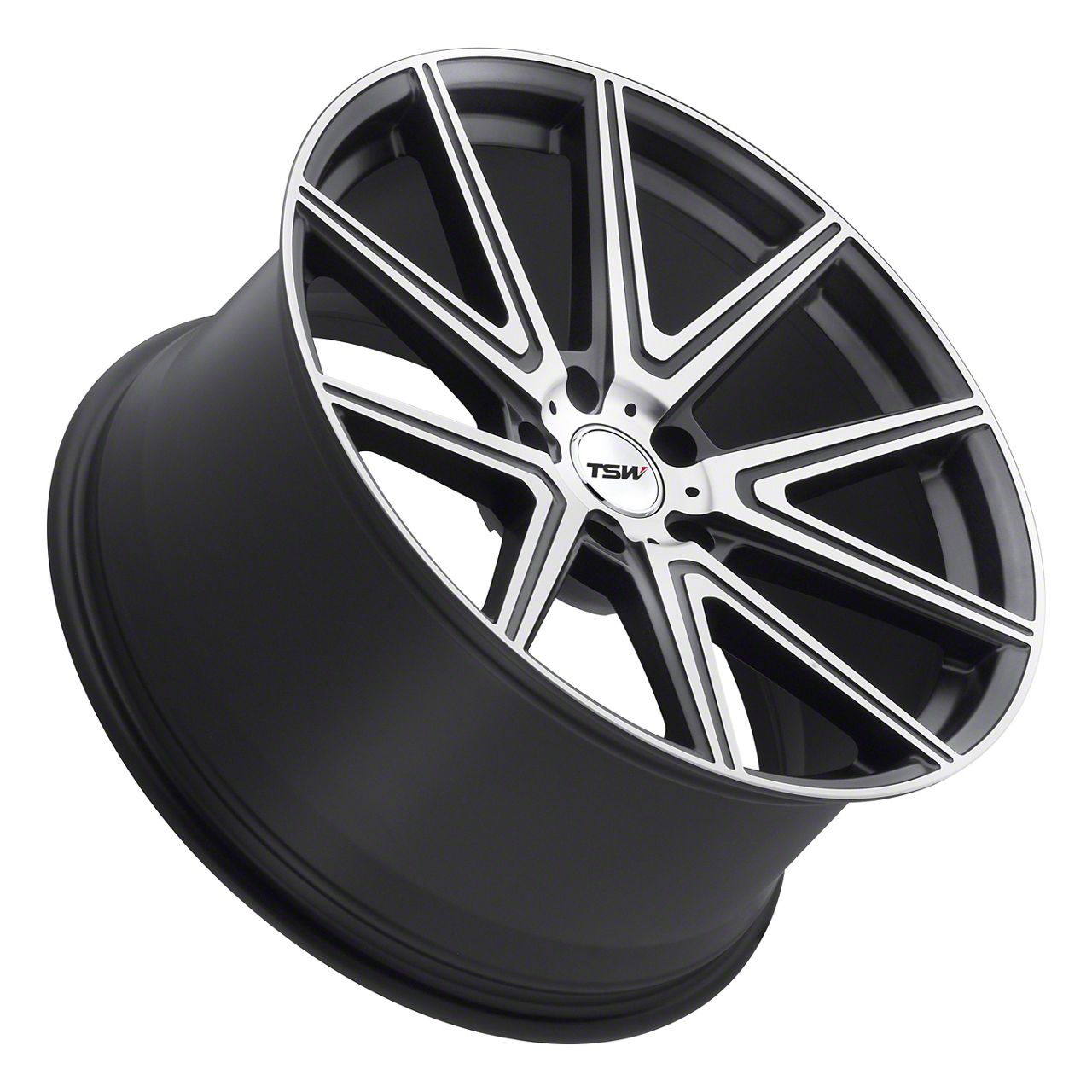 TSW Mustang Rouge Gunmetal with Mirror Cut Face Wheel; Rear