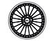 TSW Silverstone Gloss Black with Mirror Cut Lip Wheel; Rear Only; 20x10 (10-14 Mustang)