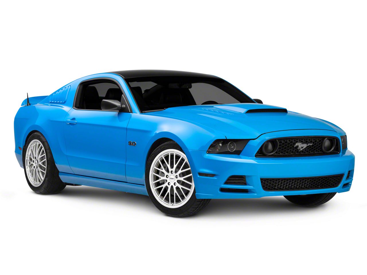 TSW Mustang Snetterton Hyper Silver with Mirror Cut Lip