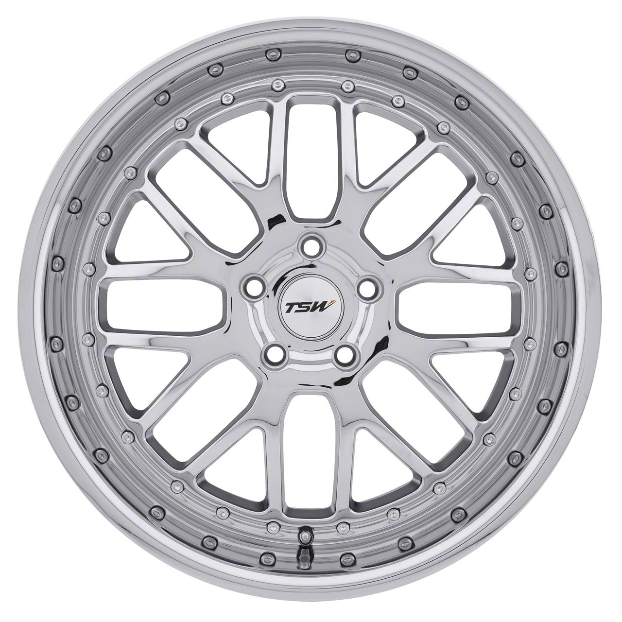 TSW Mustang Valencia Chrome Wheel; Rear Only; 19x9.5; 40mm