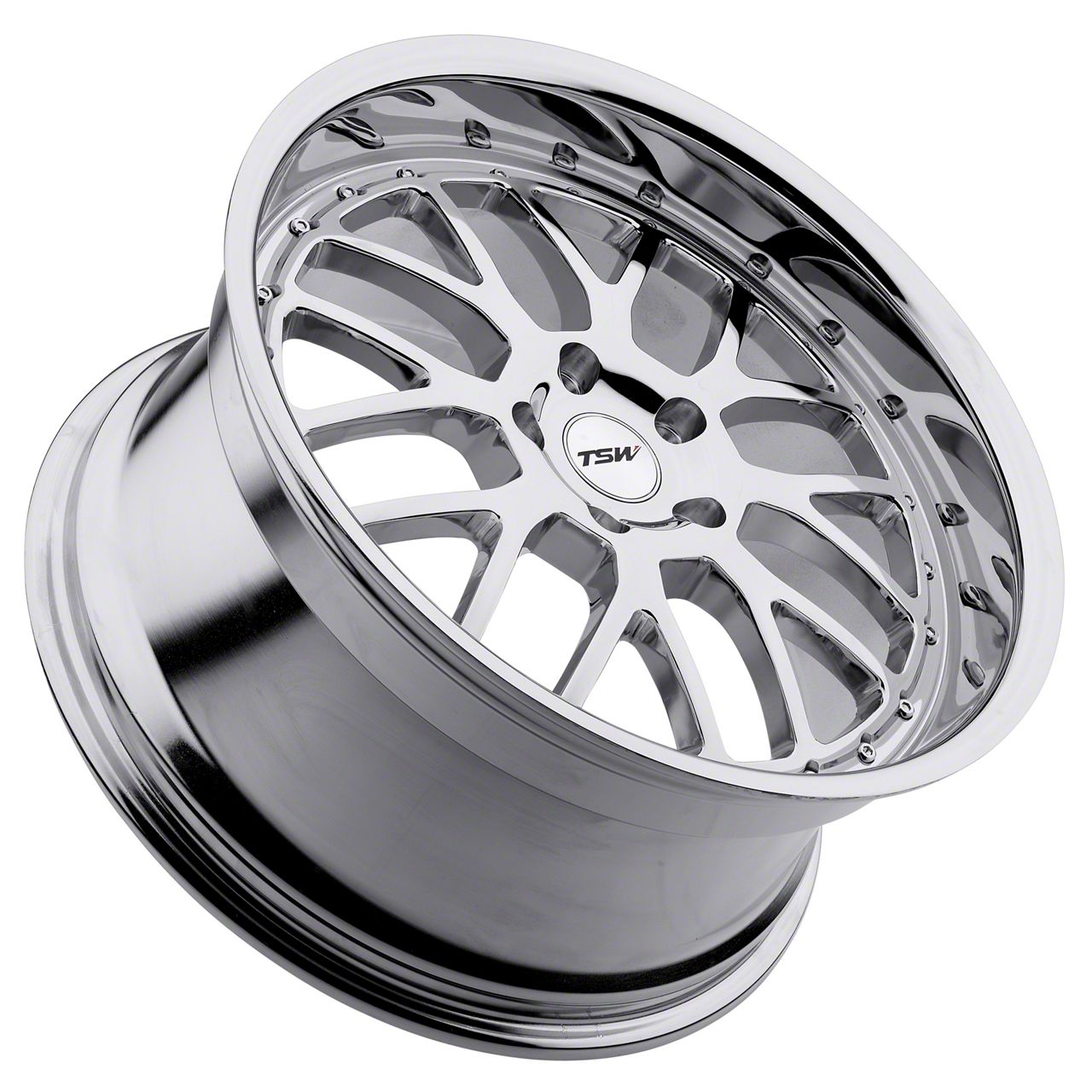 TSW Mustang Valencia Chrome Wheel; Rear Only; 19x9.5; 40mm