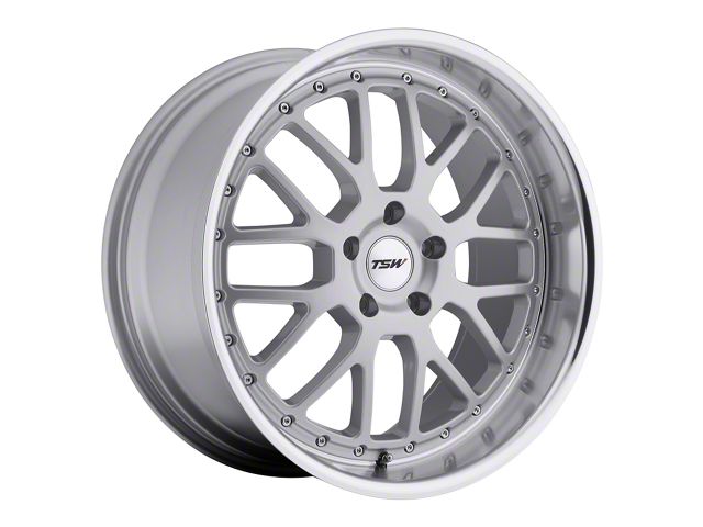 TSW Valencia Silver Wheel; 19x8 (10-14 Mustang)