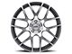 TSW Nurburgring Gunmetal with Mirror Cut Face Wheel; 19x9 (15-23 Mustang GT, EcoBoost, V6)