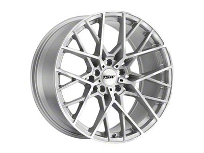TSW Sebring Silver Wheel; Rear Only; 20x10; 40mm Offset (05-09 Mustang)