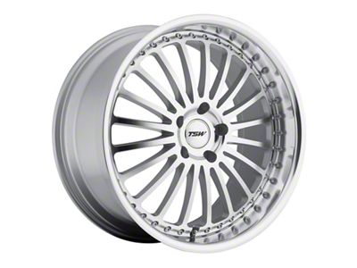 TSW Silverstone Silver Wheel; Rear Only; 20x10 (15-23 Mustang GT, EcoBoost, V6)
