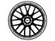 TSW Tremblant Gloss Black with Mirror Cut Lip Wheel; Rear Only; 19x9.5 (05-09 Mustang)