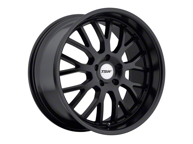 TSW Tremblant Matte Black Wheel; Rear Only; 19x9.5 (15-23 Mustang GT, EcoBoost, V6)