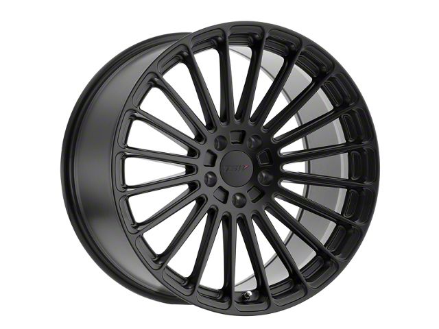 TSW Turbina Matte Black Wheel; Rear Only; 19x9.5 (15-23 Mustang GT, EcoBoost, V6)
