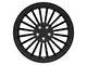 TSW Turbina Matte Black Wheel; Rear Only; 19x9.5 (15-23 Mustang GT, EcoBoost, V6)