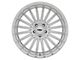 TSW Turbina Titanium Silver Wheel; Rear Only; 19x9.5 (15-23 Mustang GT, EcoBoost, V6)