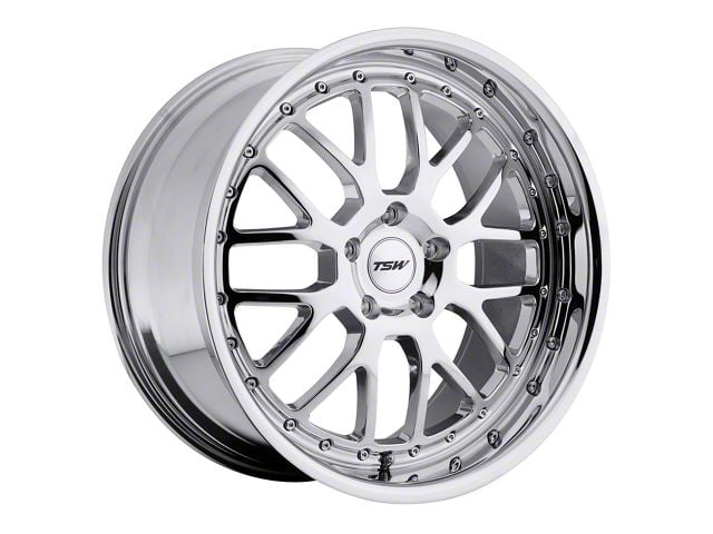 TSW Valencia Chrome Wheel; 19x8 (15-23 Mustang GT, EcoBoost, V6)