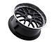TSW Valencia Gloss Black with Mirror Cut Lip Wheel; Rear Only; 20x10 (05-09 Mustang)