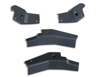 T-Top Striker Plates; Set of Four (81-88 Mustang)