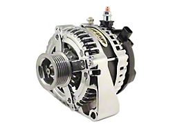 Tuff Stuff Performance OEM Wiring LS Alternator with 6-Groove Pulley; 225 AMP; Stealth Black (Universal; Some Adaptation May Be Required)