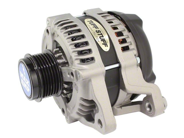 Tuff Stuff Performance Alternator with 6-Groove Pulley; 250 High AMP; Factory Cast (11-17 Mustang GT, V6)