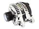 Tuff Stuff Performance Alternator with 6-Groove Pulley; 250 High AMP; Polished (11-17 Mustang GT, V6)