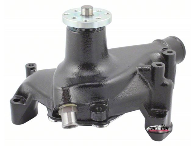 Tuff Stuff Performance SuperCool Water Pump for Custom Serpentine Systems Only; Stealth Black (69-96 Camaro)