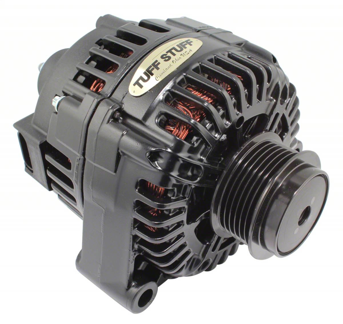 Tuff Stuff Performance Corvette Alternator with 6Groove Clutch Pulley
