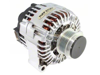 Tuff Stuff Performance Alternator with 6-Groove Clutch Pulley; 150 AMP; Polished (04-10 Corvette C5 & C6, Excluding ZR1)