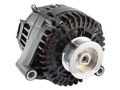 Tuff Stuff Performance Alternator with 6-Groove Nut Pulley; 150 AMP; Black (04-10 Corvette C5 & C6, Excluding ZR1)