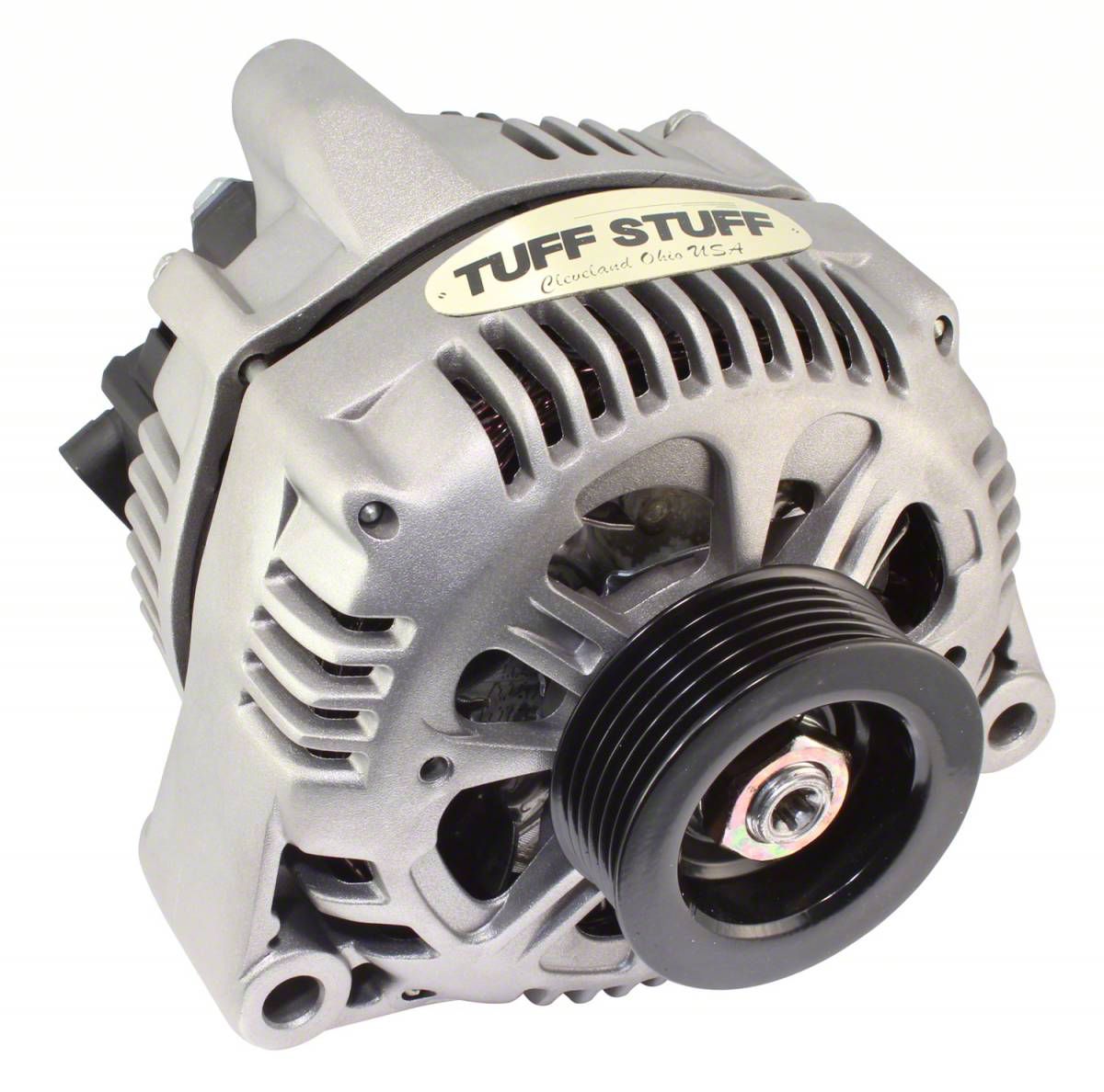Tuff Stuff Performance Corvette Alternator with 6Groove Pulley; 110 AMP; Factory Cast 7721 (97