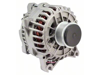 Tuff Stuff Performance Alternator with 6-Groove Clutch Pulley; 135 AMP; Factory Cast (05-08 Early Mustang GT)