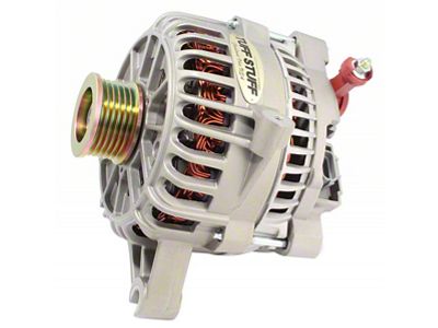 Tuff Stuff Performance Alternator with 6-Groove Pulley; 225 AMP; Factory Cast (99-04 Mustang GT)