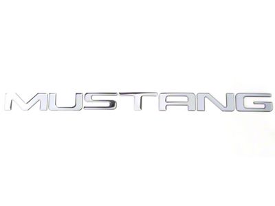 Bumper Insert Letters; Liquid Chrome (99-04 Mustang GT, V6)