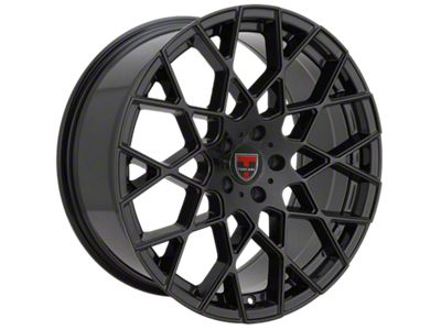 Tuscani 203 Gloss Black Wheel; 20x9; 35mm Offset (24-25 Mustang)
